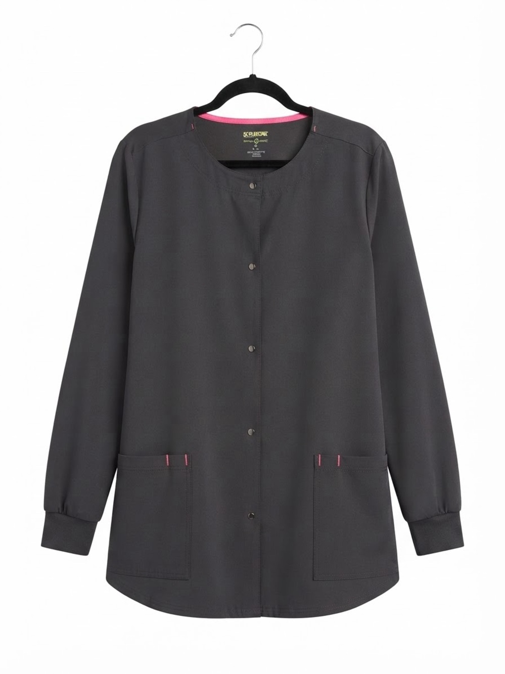 Scrub Star Women's Extra Large Scrub Jacket black